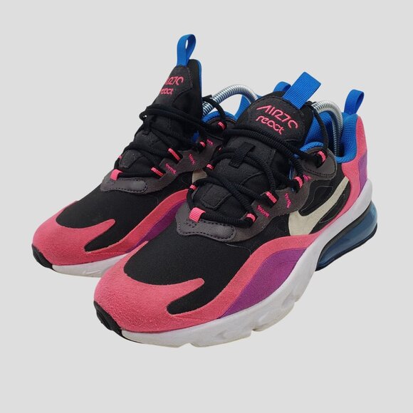 Nike Air Max 270 React BQ0101-001 kids Size 7Y (no insoles) - Picture 1 of 10